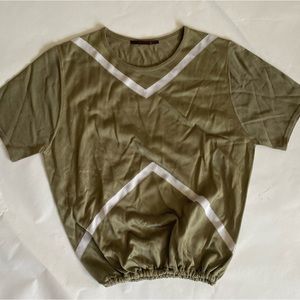 Sage green knit top vintage